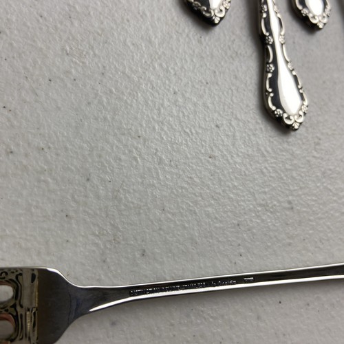 7Pc Oneida MANSION HALL Distinction Deluxe Stainless Flatware Cocktail Forks NEW - Picture 5 of 5