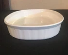 Vtg Corning Ware 1.8L Casserole Baking Open Roaster French Wht F-6-B 1½ quart