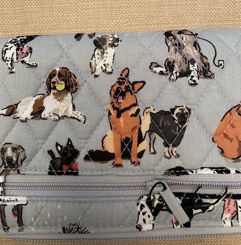 Vera Bradley RFID Drehverschluss Geldbörse DOG SHOW Neu mit Etikett erhält genau den abgebildeten Artikel - Bild 5 von 8