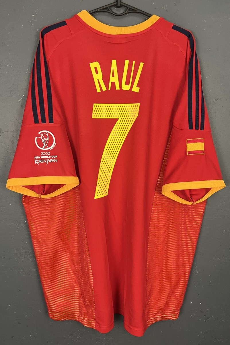RAUL #7 MEN'S SPAIN 2002/2004 ESPANA SOCCER FOOTBALL SHIRT JERSEY