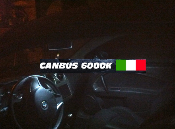 KIT FULL LED INTERNI ALFA ROMEO MITO CONVERSIONE COMPLETA LED TARGA CANBUS