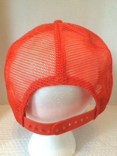 Vintage Hardee's Area 7 Promotional Baseball Trucker Hat Cap Orange - Picture 4 of 7