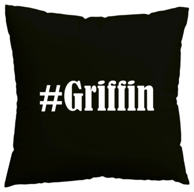 Kissenbezug #Griffin I love Griffin Schwarz 112292