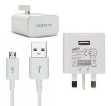 Samsung Galaxy S4 S5 Mini S6 A03 Core Mains Wall 2A Charger OR Micro USB Cable