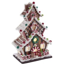 Kurt S. Adler 13-Inch Gingerbread Cookie 3-Layered LED House GBJ0016 