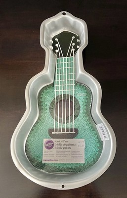 NOS 2000 Wilton Guitar Cake Pan With Inserts 2105-570 Collectible