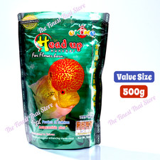 Okiko Head Up Huncher Cichlid Flowerhorn Fish Food Floating Type Value Size 500g