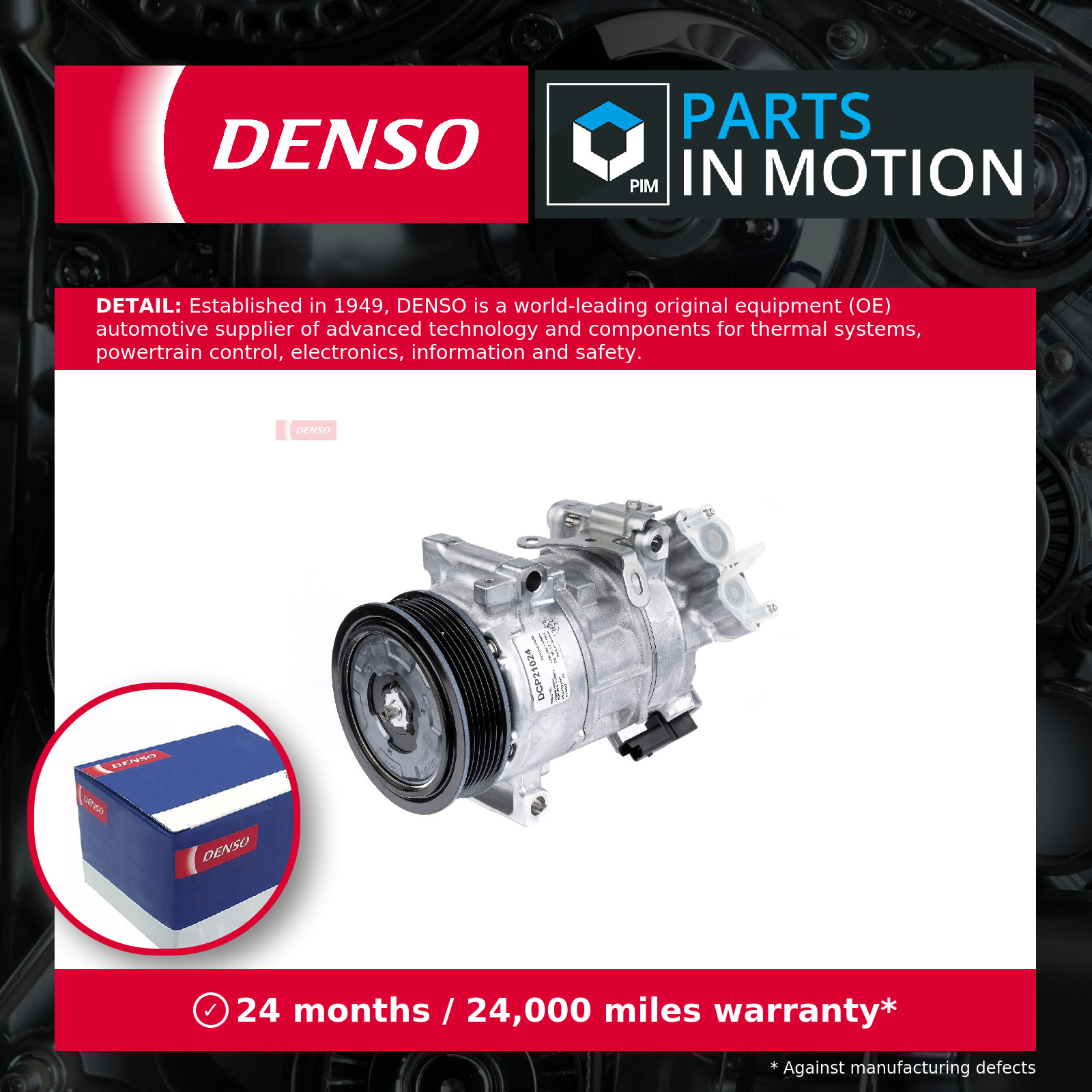 Air Con Compressor fits CITROEN C3 1.2 1.6D 2014 on AC Conditioning Denso New - Image 36
