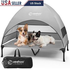 Elevated Dog Bed Tent W/ Canopy Waterproof Outdoor Cot Camping Pet Comfort New
