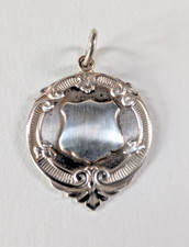 Серебро Vintage Silver Watch Fob Medal