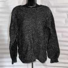 Women s Dark Gray Super Soft Sweater Size XL Long Sleeve Pullover Unbranded Cozy