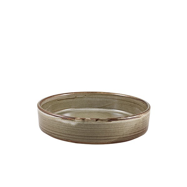 6 x Genware Terra Porcelain Grey Presentation Bowls 18cm PB-PG18 Catering