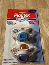 De colección 1999 Playtex Binky Chupete Niños Estampado Látex Ángulo Ortodoncia Nuevo