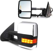 Towing Mirrors Fit for Chevy Silverado GMC Sierra 2014-2018 1500 2500HD 3500HD w