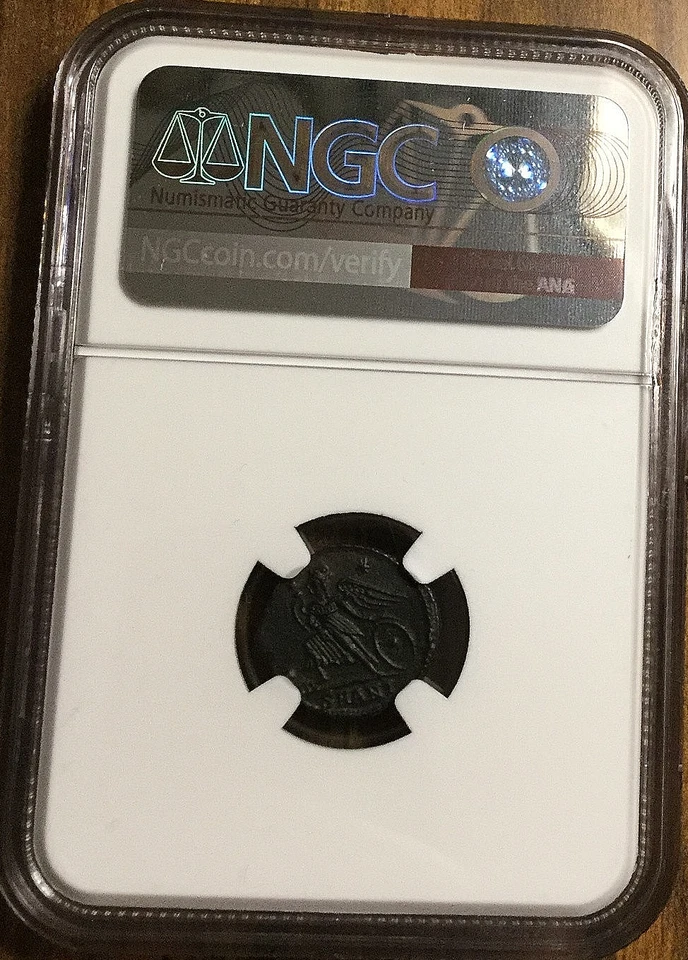 Roman Empire Constantinian cAD 330-340 AE3/4 (BI Nummus) Antioch NGC AU - Image 4 of 4