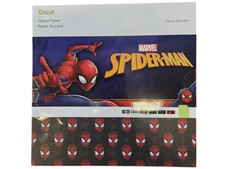 Cricut 12x12 Deluxe Paper 12/Pkg - Marvel Spider-Man Scrapbooking Craft Supplies