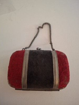 Vintage Change Purse suede like material