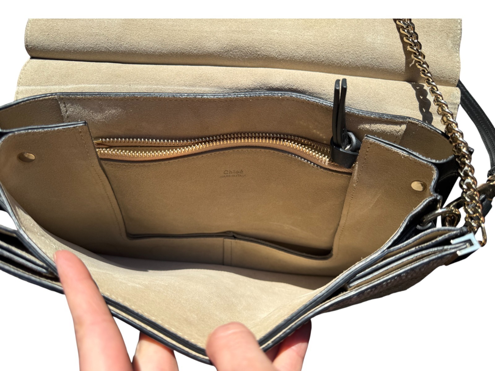 Chloe Limited Edition RARE Python Medium Faye bla… - image 12