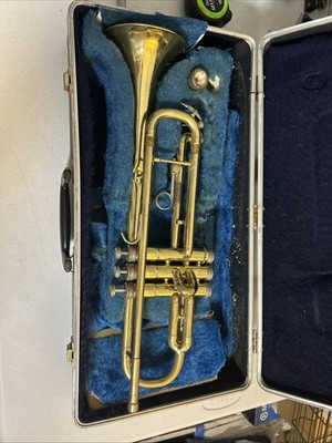 Vintage Conn 16B Trumpet + 7c Mouthpiece + Hard Case  Good Condition Made in USA