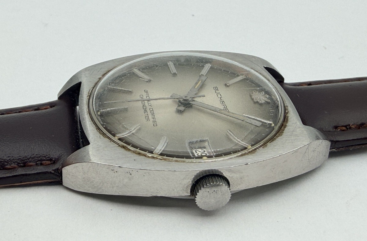 1960's Bucherer Automatic Chronometer Stainless S… - image 12