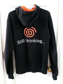 Official Sega Dreamcast "Still Thinking" Limited Edition Employee Hoodie - Rare!