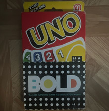 Mattel UNO Bold Card Matching Complete Game Deck, 2-10 Players, Ages 8