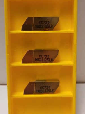 Kennametal GROOVING Insert: NGD3125LK KC730  (3) NEW Carbide INSERTS LOT1234
