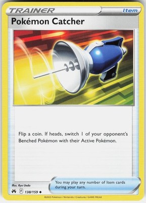 POKEMON CATCHER 138/159 - POKEMON CROWN ZENITH - LP UNCOMMON