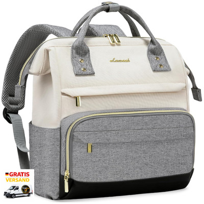 Wasserdicht Damenrucksack 13 Zoll Laptopfach 2 in 1 Schultertas