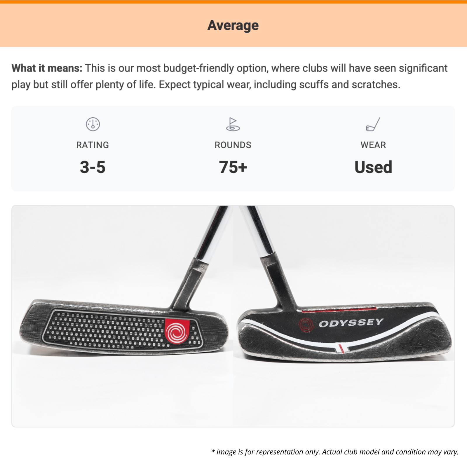 ODYSSEY ELEVEN TOUR LINED DB PUTTER 35 IN