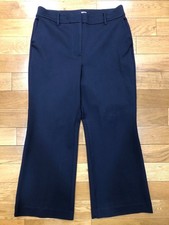 Boden Hampshire Navy Flared Leg Trousers Size 10P