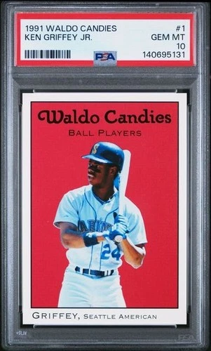 1991 WALDO CANDIES #1 KEN GRIFFEY JR. MARINERS HOF PSA 10