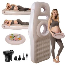 Inflatable Pregnancy Pillow with Belly  Head Hole, Prone Pregnancy Pillow fo...