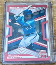 ERICK TORRES 2023 Panini Elite Extra Edition RED PARALLEL RC ROOKIE #104/199 !