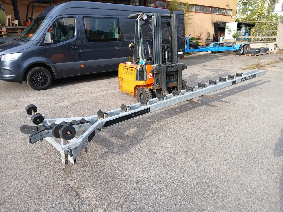 Stahl Traverse 16 Kielrollen für Bootstrailer kippbar Slip Hilfe 6,30m - Bild 2 von 4