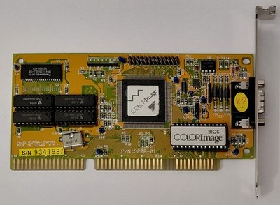 Gainward GWV27 ISA Grafikkarte (Cirrus Logic CL-GD5422, 1MB, retro, 1992)