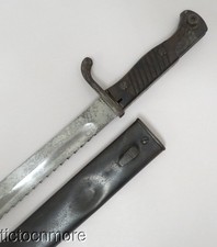 WWI GERMAN M1898/05 SAWBACK BLADE SWORD BAYONET & SCABBARD