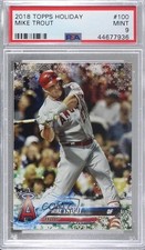 2018 Topps Holiday WalMart Mega Box Mike Trout #HMW100 PSA 9 MINT 1b0