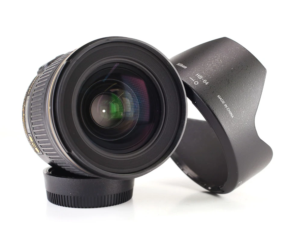 Nikon AF-S 28mm F1.8 G Autofocus Prime Full Frame Lens Front & Rear Caps & Hood - Image 3 of 4