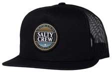 Salty Crew Simple Fade Trucker Hat - Black - New