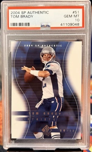 2004 Upper Deck SP Authentic - Tom Brady #51 PSA 20 GEM MINT New England