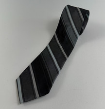 Calvin Klein Men 100 Silk Stripped Narrow Neck Tie Multicolor NWOT