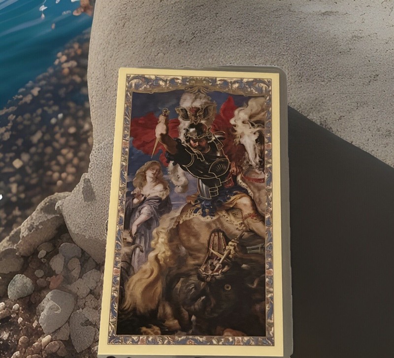 Saint St. George with Prayer - Patron Saint Of England Laminated  Holy Card