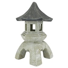 Toscano Asian Decor Pagoda Lantern Outdoor Statue, Large 43.25 cm
