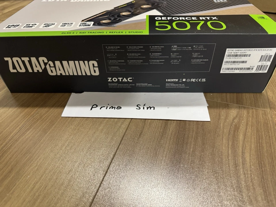 ZOTAC Solid OC GeForce RTX 5070 12GB 192-Bit GDDR7 (SHIPS TODAY) - Image 2 of 4