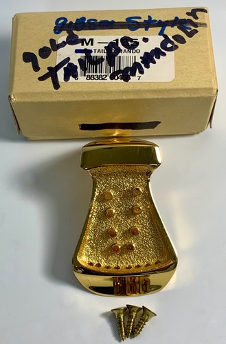 Golden Gate M-135 Gold Tone Monteleone Style Mandolin Tailpiece