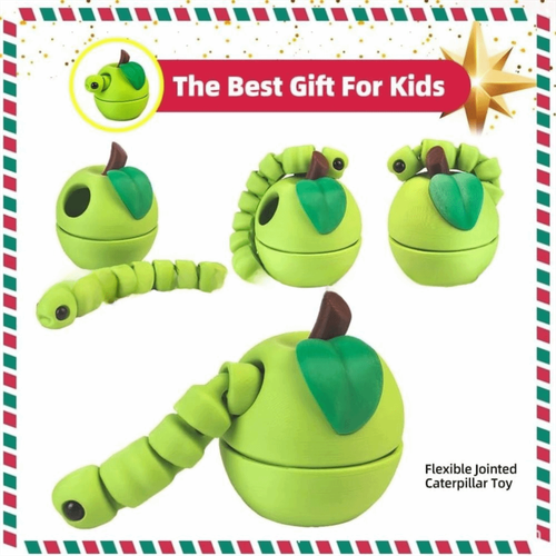 Full Body Joints 3D Printed Fruit Toy Desktop Decorations - Picture 3 of 10