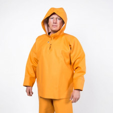 Waterproof PVC Fishing Rain Suit Heavy Duty Marine Workwear No Zipper Size S-5XL