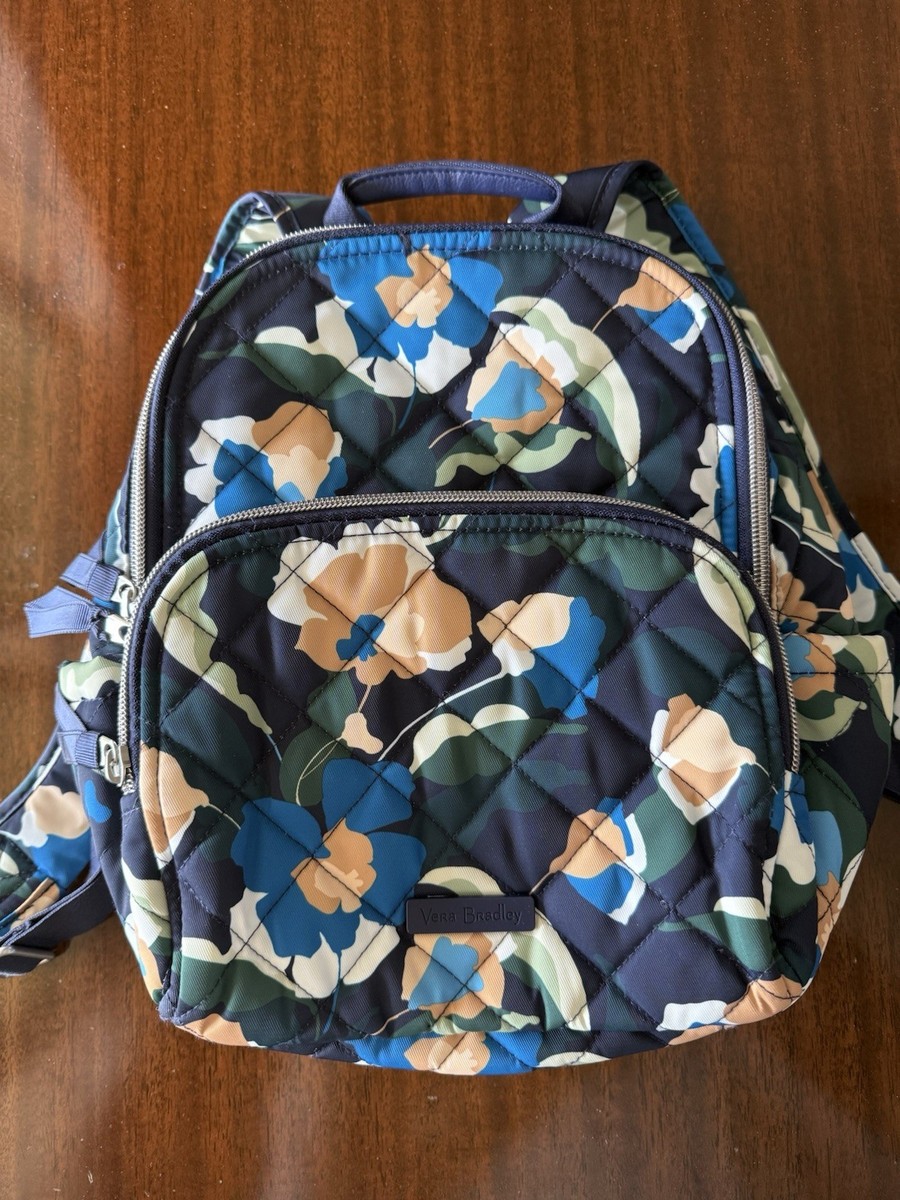 Vera Bradley Immersed Blooms Travel Backpack in Performance  display picture 2