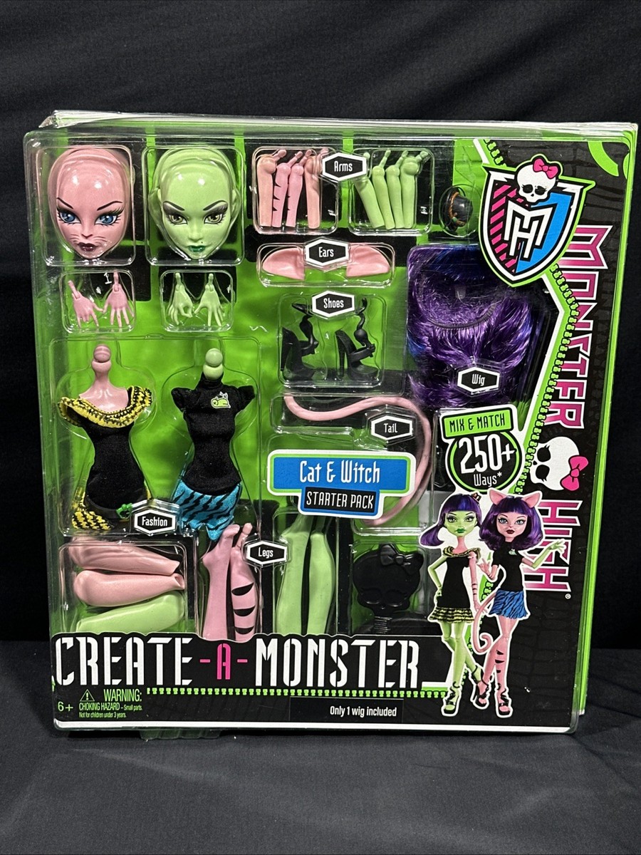 専用　monster highサイズアウトフィット Monster High Create-A-Monster Starter Pack Cat & Witch 2011 | eBay